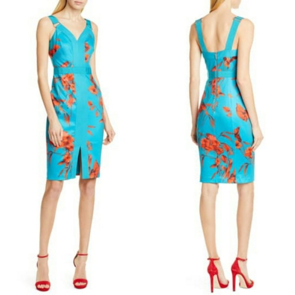 •TED BAKER• Jordja Fantasia Bodycon Dress NWT 8